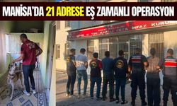 Alaşehir'de operasyon: 21 adrese eş zamanlı baskın