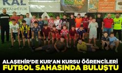 Alaşehir'de Kur'an kursu öğrencileri sahada bir araya geldi