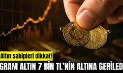 Altın Fiyatlarında Sert Düşüş! Gram Altın Yeniden 7 Bin TL’nin Altına İndi