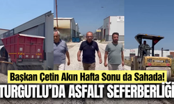 Başkan Akın asfalt çalışmalarını yerinde inceledi