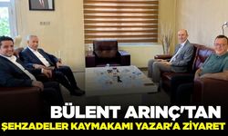 Arınç'tan Günhan Yazar'a 'Hayırlı olsun' ziyareti