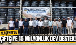 Alaşehir'de çiftçiye 2 milyon 543 bin metre sulama borusu dağıtıldı
