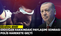 Cumhurbaşkanı Erdoğan’a hakaret ettiği iddia edilen şüpheli gözaltına alındı