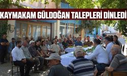 Kaymakam Güldoğan, talepleri yerinde dinledi