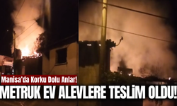 Kırkağaç'ta alevler geceyi aydınlattı!