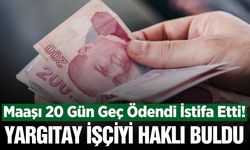 Maaşı 20 gün gecikti, istifa etti! Yargıtay kıdem tazminatına hükmetti