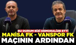 Manisa FK - Vanspor FK maçının ardından teknik direktörlerlerden açıklama
