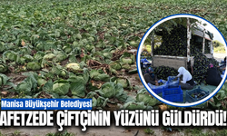 Manisa Büyükşehir’den sel mağduru çiftçiye can suyu!