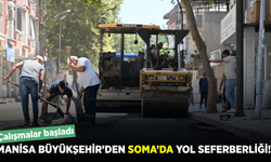 Soma’da yollar baştan aşağı yenileniyor! 4 kilometrelik çalışma başladı
