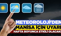 Manisalılar dikkat: Hafta boyunca etkili olacak!