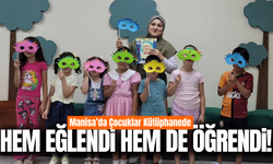 Manisa İl Halk Kütüphanesi’nde miniklere özel eğitici etkinlik