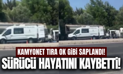 Manisa-İzmir yolunda tıra arkadan çarpan kamyonetin sürücüsü öldü