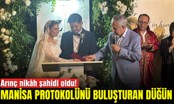 Manisa ve Soma protokolü bu düğünde buluştu