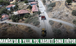 Yunusemre'de yıllardır beklenen yol çalışmasında sona gelindi