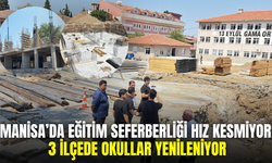 Manisa’da okullar bir bir yenileniyor: Eğitim yatırımlarında yoğun mesai