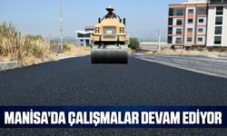 Manisa'da hummalı çalışma: 4 Bin ton sıcak asfalt serimi yapılıyor