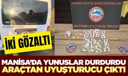 Manisa'da şüpheli araçtan uyuşturucu çıktı! 2 gözaltı