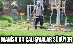 Manisa'da yeşil alanlarda bakım çalışmaları sürüyor