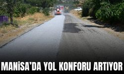 Manisa'da yolllar yenilenmeye devam ediyor