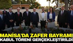 Manisa'da valilik ev sahipliğinde kabul töreni