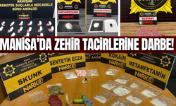 Manisa'da son bir ayda zehir tacirlerine ağır darbe: 55 tutuklama!