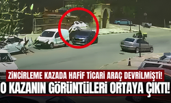 Manisa'da zincirleme kaza: Devrilen araçtan sağ çıktı!