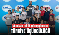 Manisalı minik güreşçiler Türkiye üçüncüsü oldu