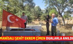 Manisalı şehit kabri başında anıldı!