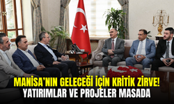 Vali Özkan, Kasapoğlu ve Baybatur ile Manisa’nın yatırımlarını görüştü