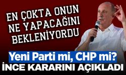 Merakla bekleniyordu! Muharrem İnce sonunda kararını açıkladı
