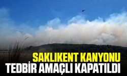 Dünyaca ünlü Saklıkent kanyonu ziyaretçilere kapandı