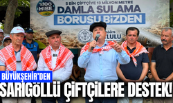 Sarıgöl'de çiftçilere 'Damlama Borusu' desteği!