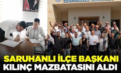 Manisa’da MHP Saruhanlı İlçe Başkanı Sadullah Kılınç mazbatasını aldı