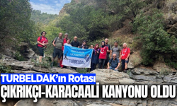 Turgutlu’da doğaseverler Çıkrıkçı-Karacaali Kanyonu’nda yürüdü