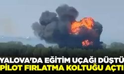 Yalova’da eğitim uçağı düştü