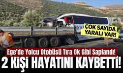Yolcu otobüsü tıra çarptı: 2 ölü, çok sayıda yaralı var!
