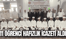 Alaşehir’de hafızlık eğitimini tamamlayan 11 öğrenci icazet aldı