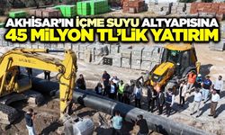 Akhisar’da içme suyu hattı yenileniyor: 4 mahallede kesintiler azalacak