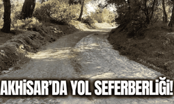 Akhisar'da yol çalışmaları sürüyor!