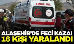 Alaşehir’de İşçi Servisi Ağaca Çarptı: 16 Yaralı