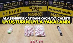Alaşehir’de polisten kaçmak için çatıya çıktı, kovalamacayla yakalandı