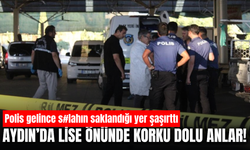 Aydın’da okul önünde pompalı tüfek paniği! Silahı minibüsün altına sakladılar