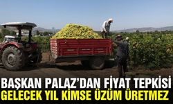 Başkan Palaz'dan şaraplık üzüm fiyatına tepki!