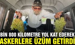 1800 Kilometrelik yolu üzüm kasalarıyla aştı: Askerlere tatlı ikram