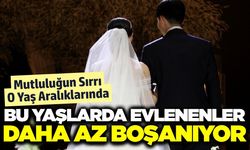 Bu yaş aralığında evlenen çiftler daha az boşanıyor! İşte mutluluğun saklı olduğu yaşlar...
