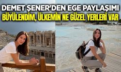 Ünlü manken Şener'den Pamukkale çıkarması