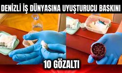 Denizli iş dünyasına uyuşturucu baskını