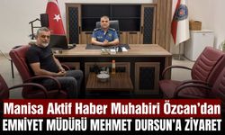 Gazeteci Serkan Özcan, Yunusemre’nin Yeni Emniyet Müdürü Mehmet Dursun’u Ziyaret Etti