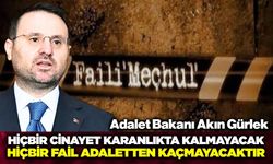 Akın Gürlek: 'İki faili meçhul cinayet dosyası daha aydınlatıldı'