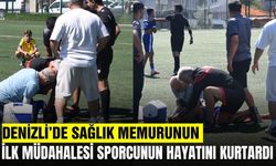 Denizli'de korku dolu anlar: Genç sporcunun hayatını kurtardı